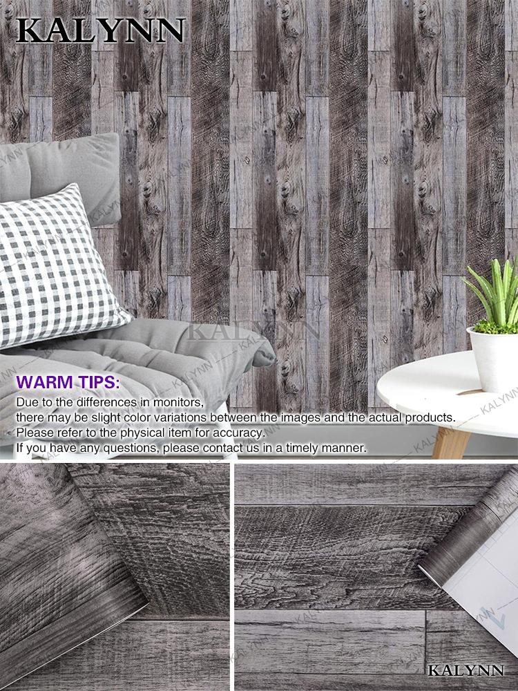 Wood Contact Paper Peel and Stick Wallpaper Self Adhesive Removable Vintage Faux Wood Wall Paper Plank Shelf Home Decoration