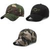 Trendy Men's Adjustable Camouflage Baseball Hat With Unique Infinity Symbol Design