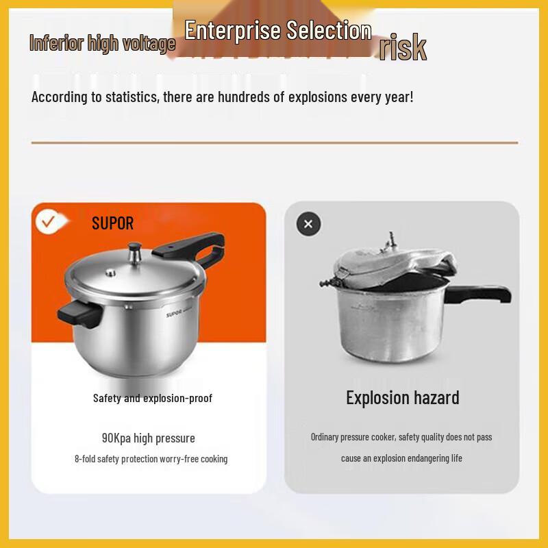 Supor 304 Stainless Steel 22cm Pressure Cooker