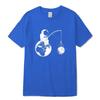Summer Casual Men High Quality T-shirt 100%cotton Loose Funny Design Astronaut Printing for Men Top Cool Tshirt Male Tee Shirts
