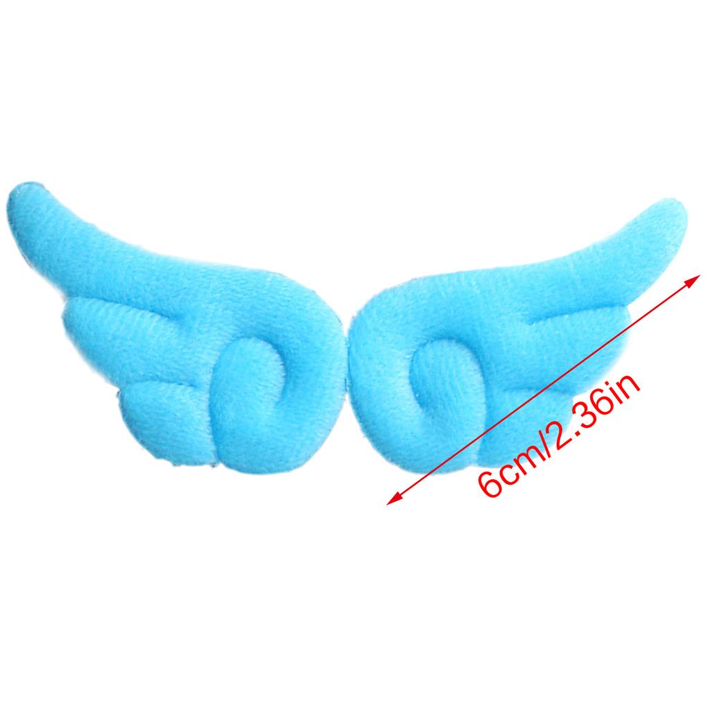 10Pairs Angel Wing Hair Clips for Girls Cartoon Headwear Hairpieces Black Alloy Hair Accessories for Stylish Outfits