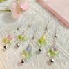 Hanging Cord Mobile Phone Lanyards with Bells Tulips Flower Hangings Pendant Tulip Phone Charm  Bag