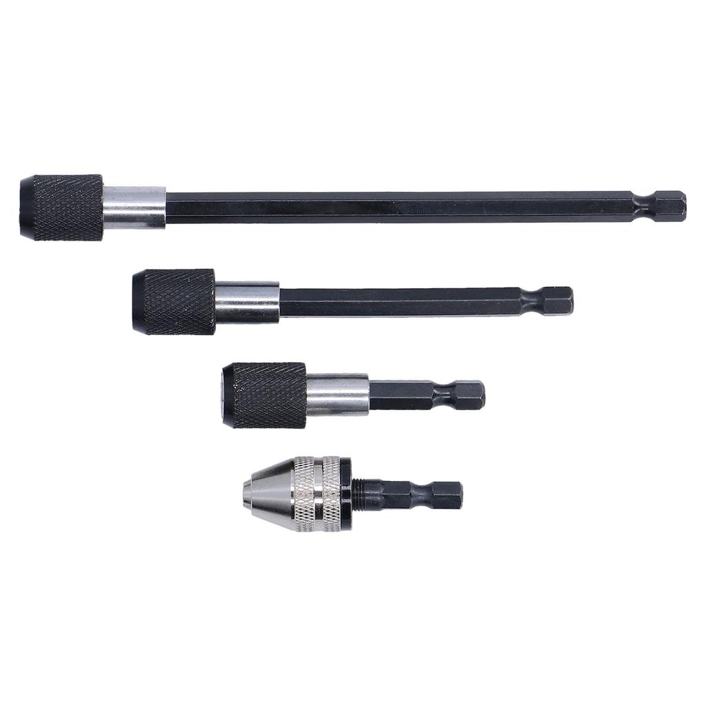 1 4in Hex Shank Drill Bit Extension Set Power Tool Magnetic Adapter Holder with Quick Chuck