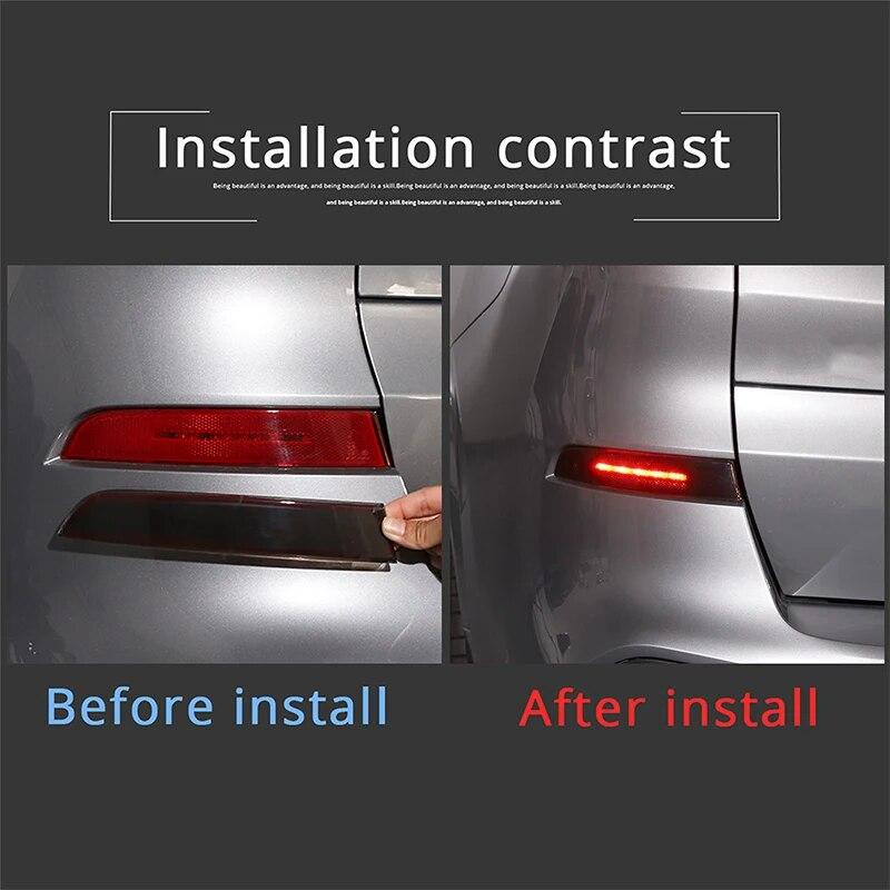 For BMW X7 G07   2022 2023 ABS Black Car Rear Fog Lamp Cover Sticker Car Exterior Accessories