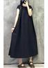 Elegante Vestido de Verano Retro Francés - Tallas Grandes, Corte Holgado, Favorecedor y Elegante