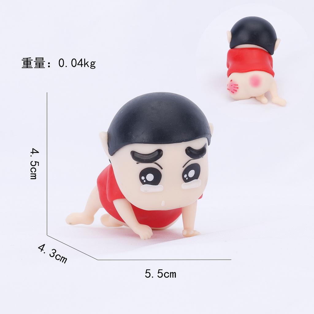 Kawaii Crayon Shin-chan Figurine Motorcycle Shin-chan Anime Figure Cartoon Ornaments Delicate Birthday Gift Home Decoration