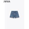 Zaprha 2025 New Arrival High Waist Loose Comfortable Edition Type Straight-leg Casual Denim Shorts Female Slim Looking 8197107
