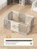 Gray & White Color Block Puppy Playpen for Small to Medium Dogs - Indoor Pet Crate & Isolation Fence