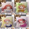 Funda de Cojín Anime Quintessential Quintuplets Almohada Decorativa Sofá Decoración del Hogar funda fundas de almohada
