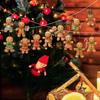Christmas Wooden Gingerbread Man Pendant Merry Christmas Decor for Home 2026 Xmas Tree Hanging Ornament Navidad Natal New Year