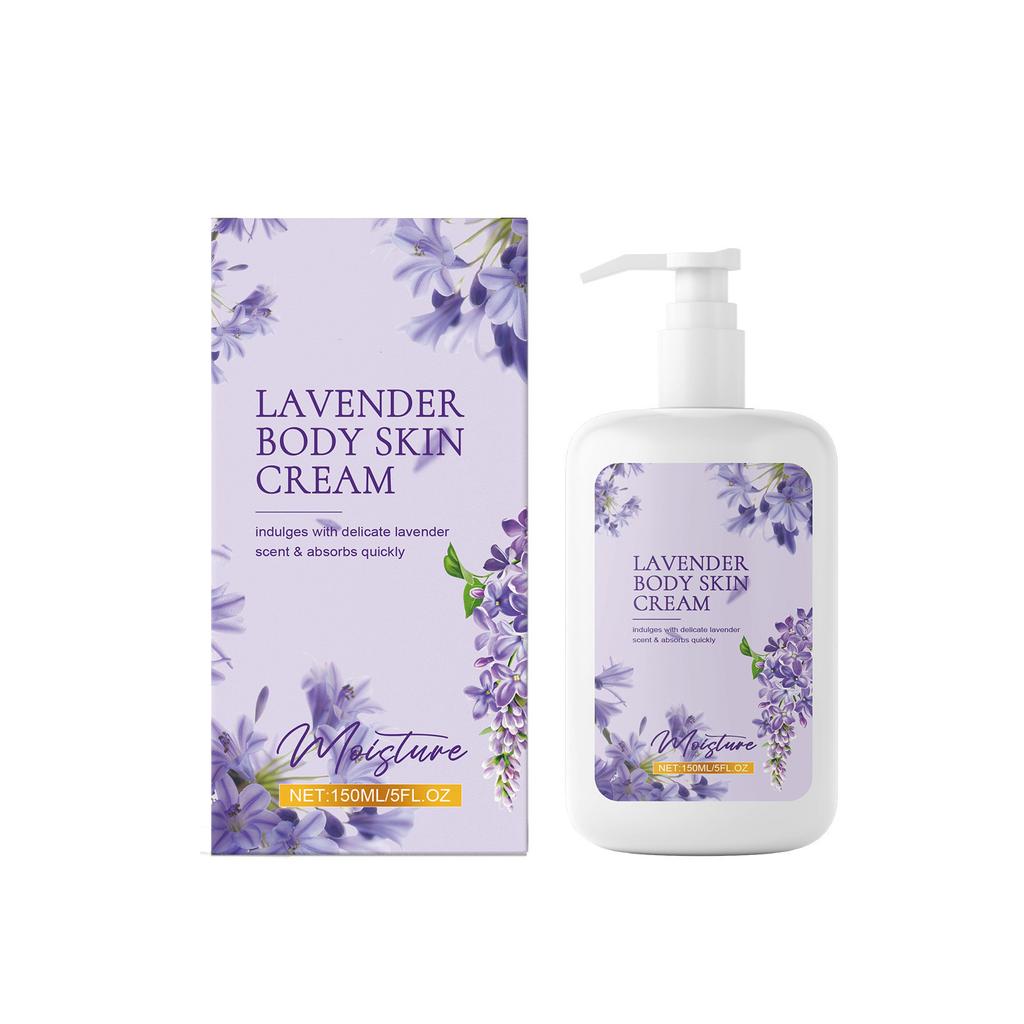 Lavendel fuktighetsgivende kroppslotion 150 ml fuktighetsgivende, pleiende og lysnende kroppshud Aromatisk kroppslotion