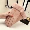 Winter Gloves Ladies Thickened Warm Fleece