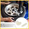 6 Set Tire Changer Insert Tire Demount Head Tire Machine Guard Wheel Side Protector for Mount Demount Duck Head Tyre Repair White 1.69"x0.47"x0.24"