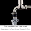 Sink for Valve Diverter Faucet Splitter for Kitchen or Bathroom Sink Faucet Replacement Part Faucet to Hose Adapter 4 Si