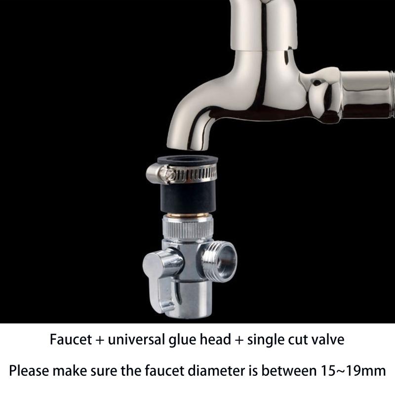Sink for Valve Diverter Faucet Splitter for Kitchen or Bathroom Sink Faucet Replacement Part Faucet to Hose Adapter 4 Si