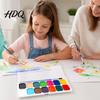 Colorful Painting Enlightenment Watercolor Paint Set Portable Washable Solid Palette Bright Safe for Kids Colors Pigment Kit And Beginners