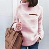 Herbst und Winter Plus Size Pullover Damen Mode Reißverschluss High Neck Bottom Top