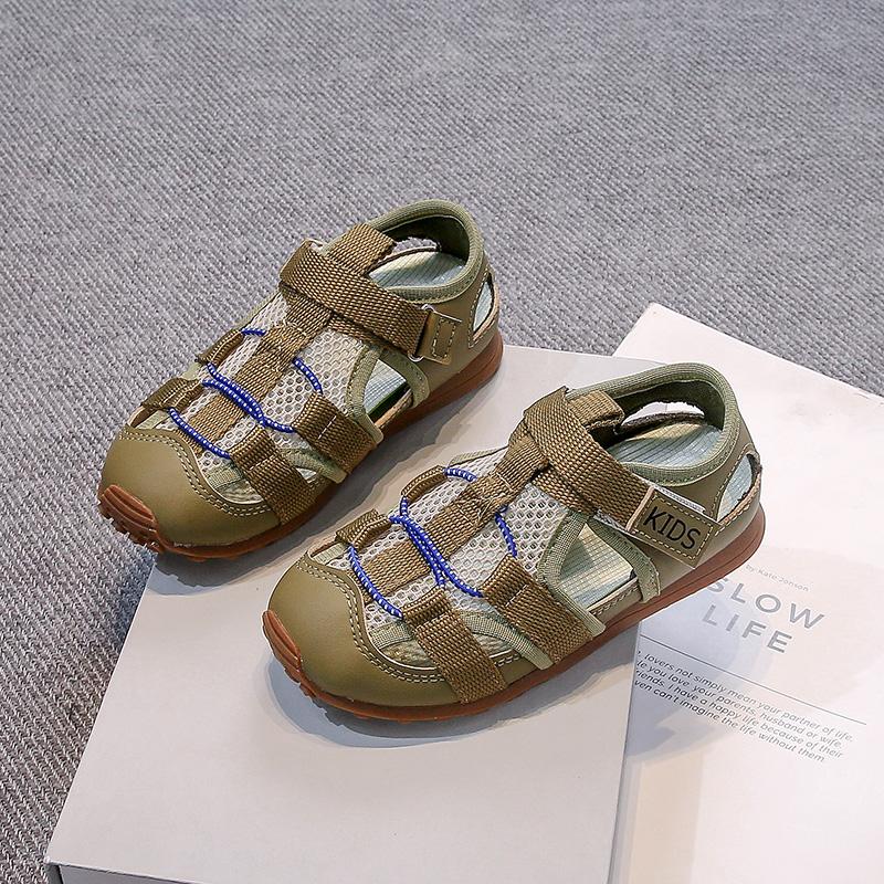 Children Casual Shoes Mesh Breathable Kids Tennis Shoes Toes Capped 2025 Summer Brand New Boys Girls Sandals Soft Sole Non-slip