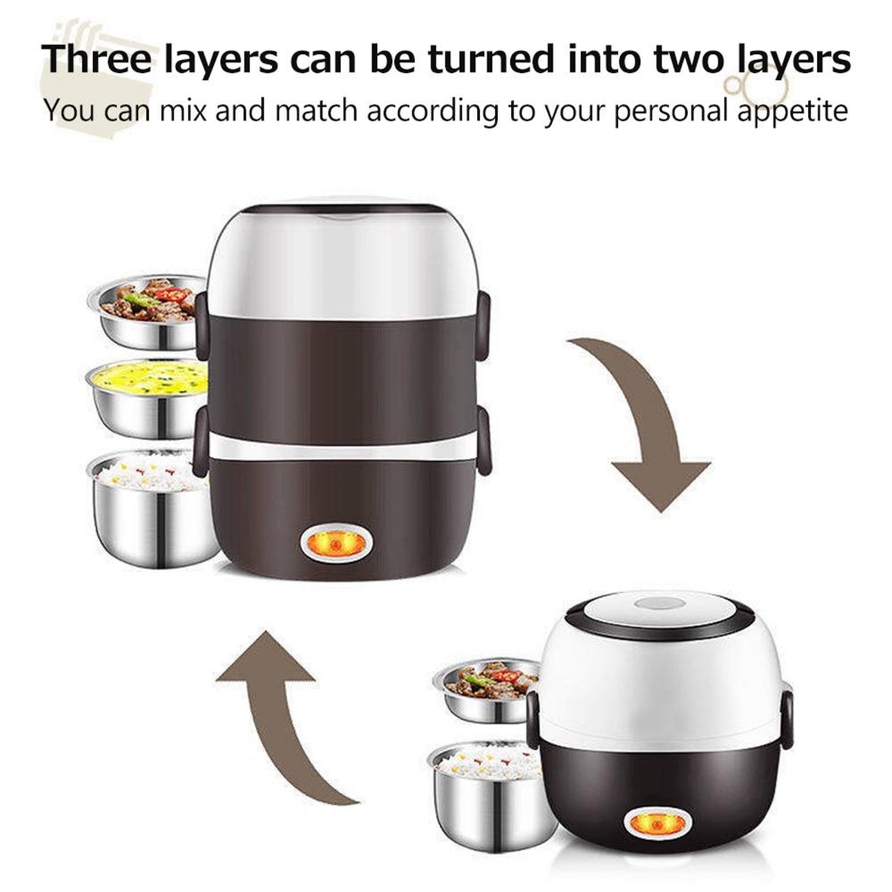 110V Portable Food Warmer 2L Food Heater Portable Heated Bento Box For Picnics