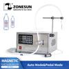 ZONESUN Liquid Filling Machine ZS-YG1 Single Head Magnetic Pump Water Beverage Juice Perfume Bottle Filler Supply 5-3000ml