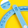 Cute Full Circle Goniasmometer Rotating Protractors Plastic for Boys Girls Students Stationery Office School Supplies