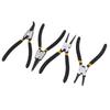 4PCs Circlip Pliers Set Steel Ring Plier Plastic Coated Handle Anti Oxidation Hand Operated Tool(Noir Double Section 7