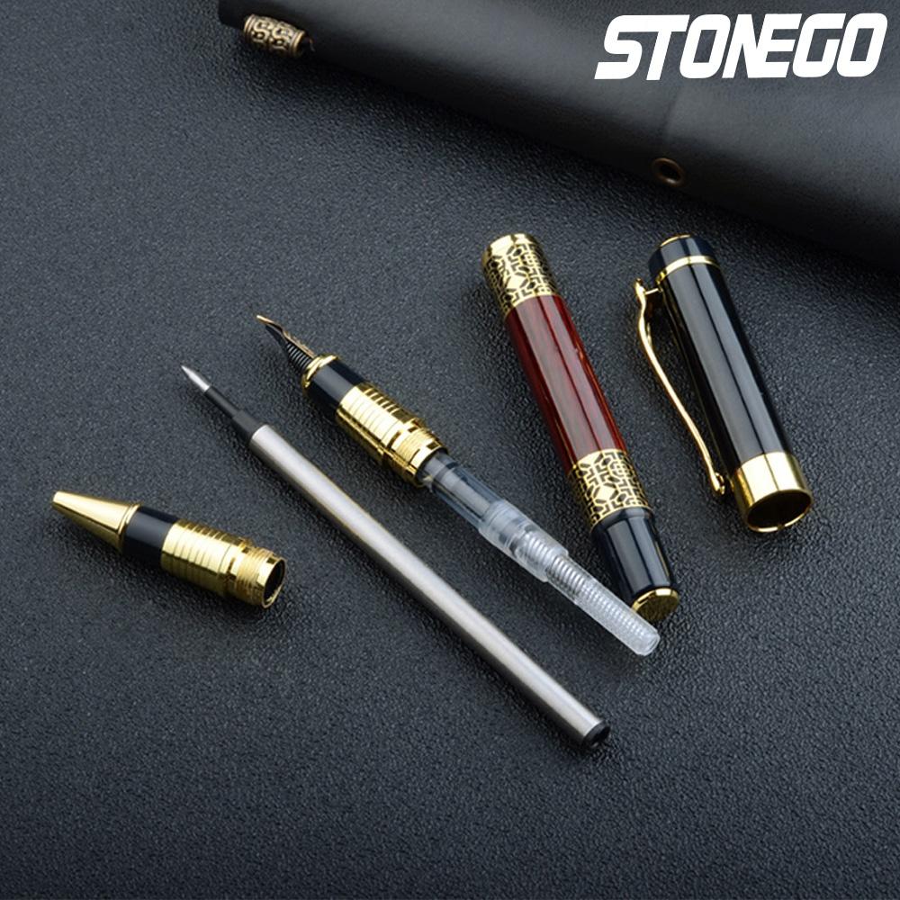 Classical Wood Grain Fountain Pen Roller Pen High-Grade Business Signature Pen 0.5mm Office School Supplies