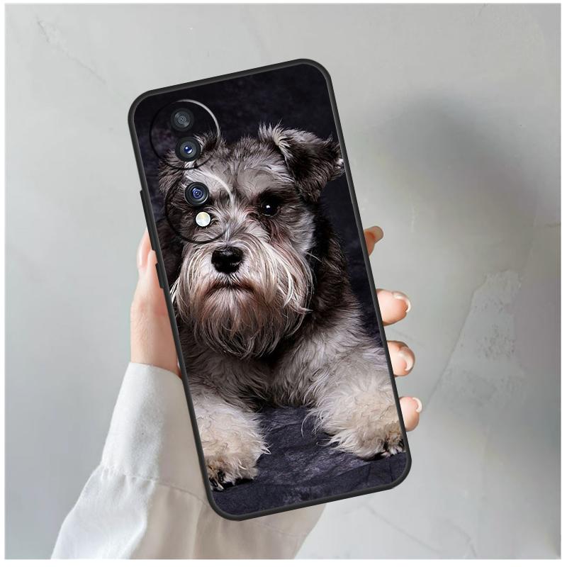 Schnauzer Puppy Dog For Honor Magic 5 6 7 8 Pro Case For Honor 200 400 Lite 50 70 90 X8c X8b X9a X9b X9c X9d Win