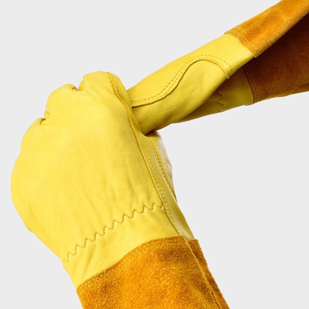Long Sleeve Cactus Gloves Leather Garden Gloves Durable Rose Pruning Gloves