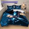 Ethereal Water Warrior Printed 3pcs Bedding Set Soft Microfiber 1 Duvet Cover And 2 Pillowcases Home Bedroom Decor Xmas Gift K1621