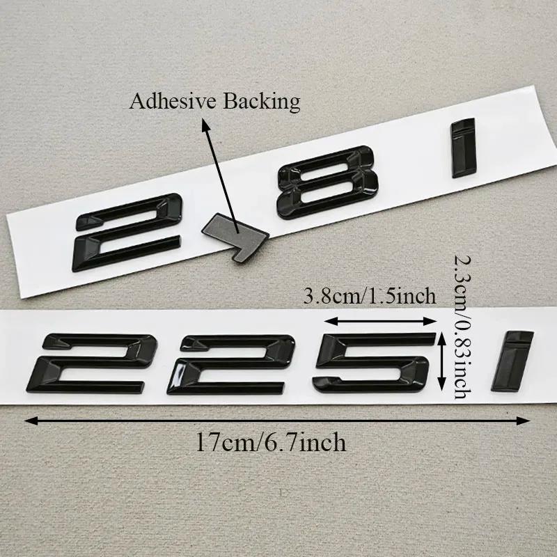 3D ABS Car Letters Rear Trunk Badge Logo 218i 220i 230i Sticker Emblem Decals For BMW F22 F23 218i 220i 225i 230i Tail Marking al2