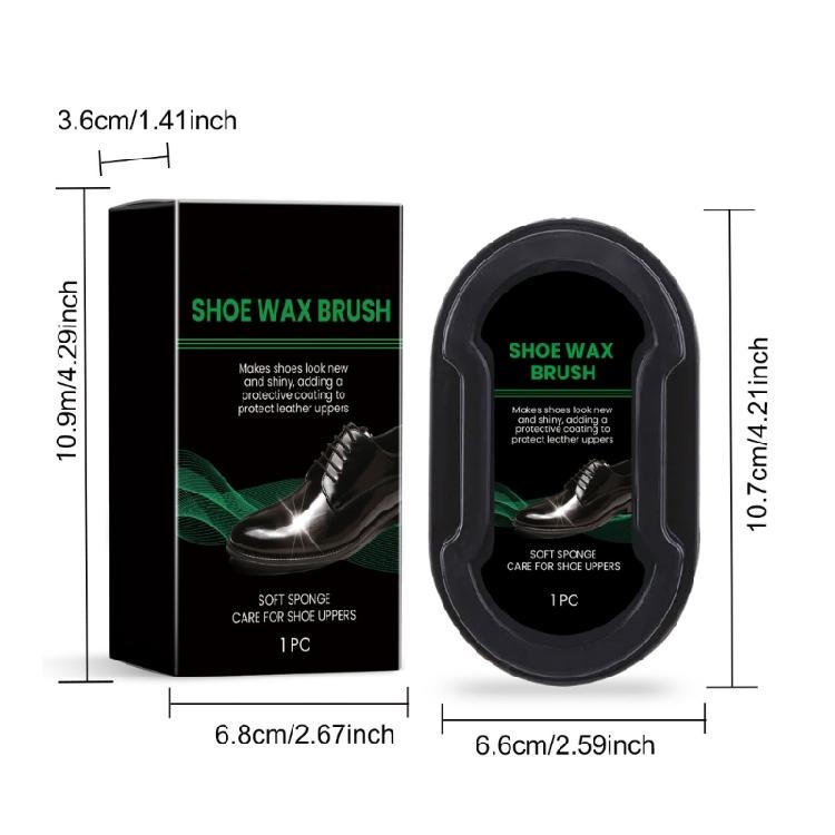 Leather Cleaning Sponge Brush for Shoes, Wax, Maintenance Care, Shine Polish, Artifacts, Cleaner, Shoe Care Tool