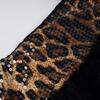 Minigonna Patchwork con Paillettes Stampa Leopardo - Gonna Corta Sexy Slim Fit da Donna, Collezione Autunnale