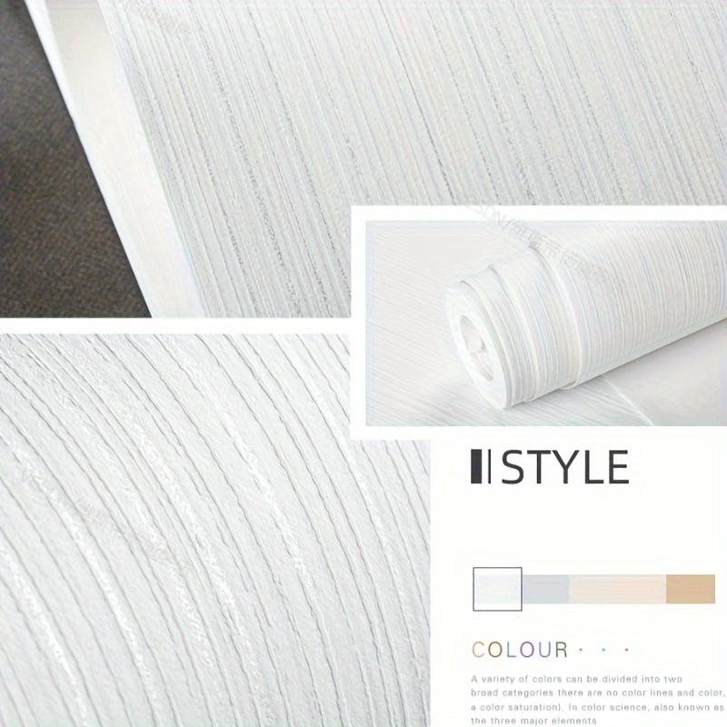 1 Roll of Non-Self-Adhesive 3D Striped Wallpaper - Size 20.87 X 374 Inches, Made of Non-Woven Eco-Friendly Material