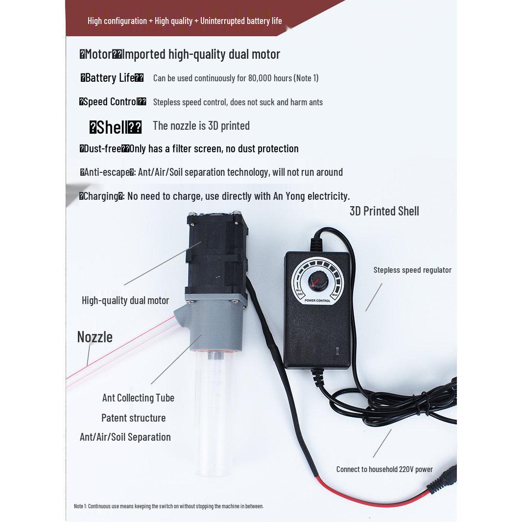 Ant Vacuum and Nest Cleaning Tool: Portable Insect Catcher and Disposal System