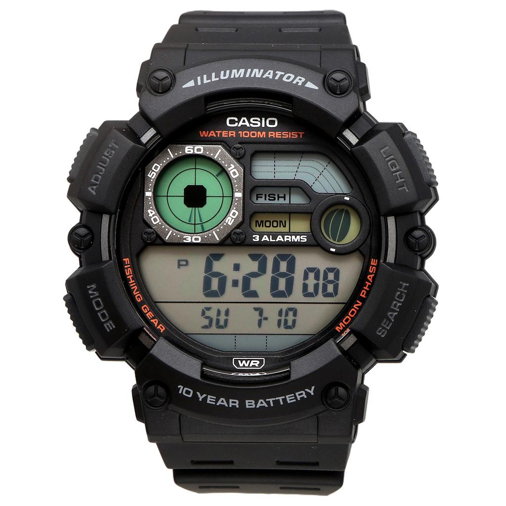 CASIO Cheap Overseas Fishing Watch, Model, Outdoor, Timer, Men's WS-1500H-1AV
