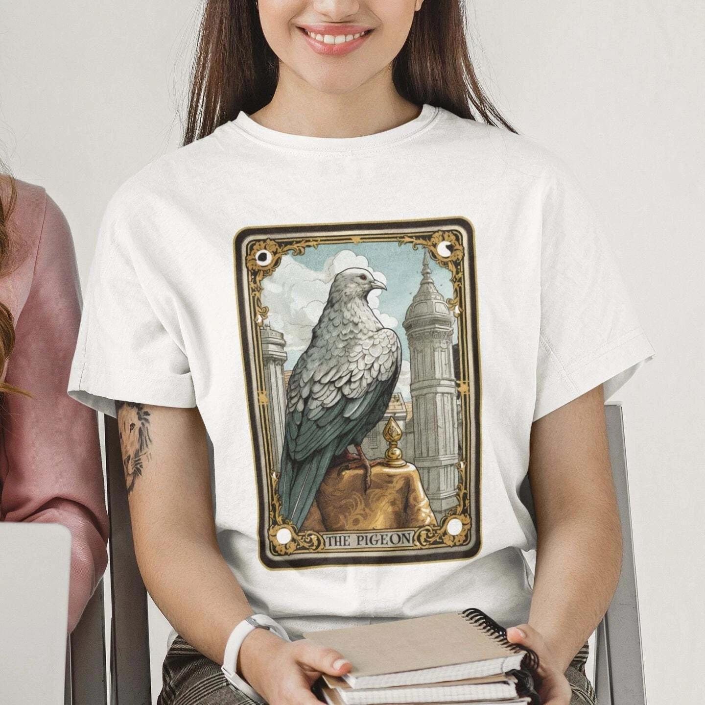The Pigeon Tarot Card Shirt, Bird Lover XL