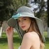 Fashion Solar Fan Cap Light Weight Cooling Fan Hat Large Eave Sunshade Cap For Outdoor Enthusiast Hot Weather Use
