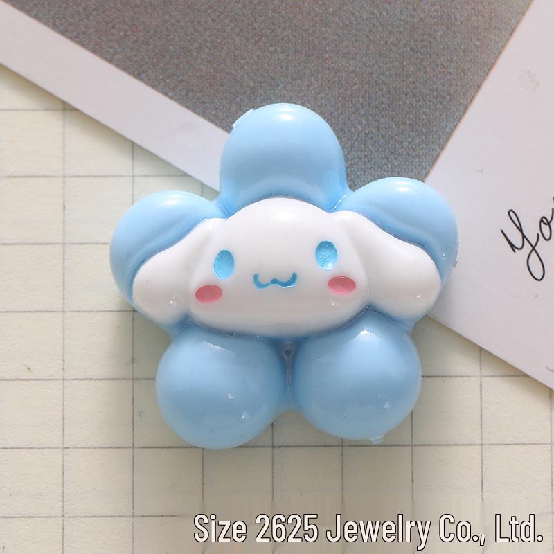 Glossy Cartoon Animal Resin Accessories: Phone Case Patches, Hair Clips, DIY Pendant Materials