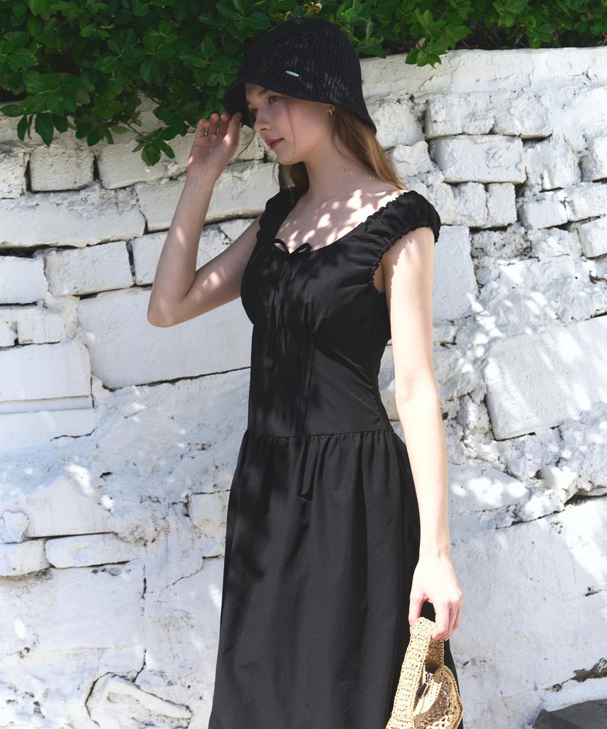 Deuloupisumeon Summer Punching Crochet Bucket Hat [D.Beige]
