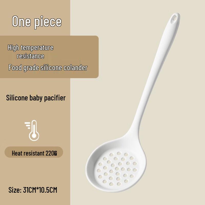 White Silicone 5-Piece Kitchen Utensil Set