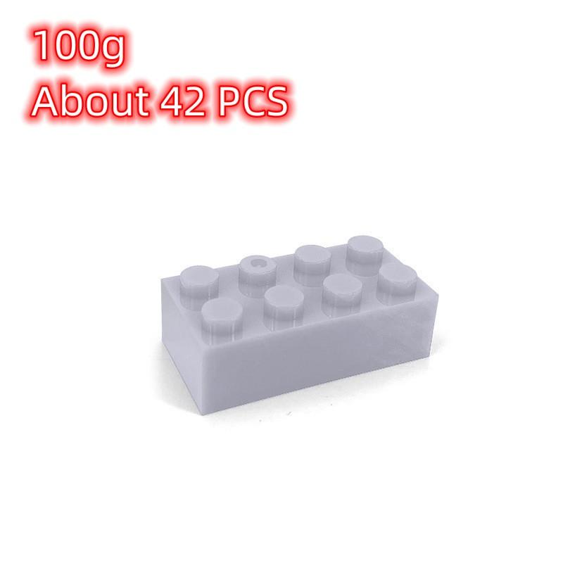 Grote set bouwstenen Blokken Stenen in bulk 100g 42 stuks 4*2 noppen 16 Kleuren Compatibel Kinderspeelgoed Doe-het-zelf Assemblage Kerstcadeau Cadeau Unisex