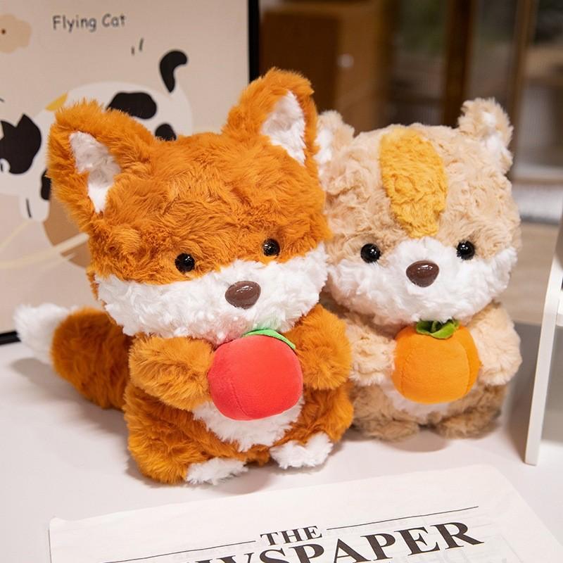 Squirrel Cartoon Fox Plush Toy Animal Kids Doll Room Decoration Gift Birthday
