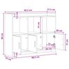 Sideboard Concrete Grey 98.5 x 33 x 80 cm Engineered Wood