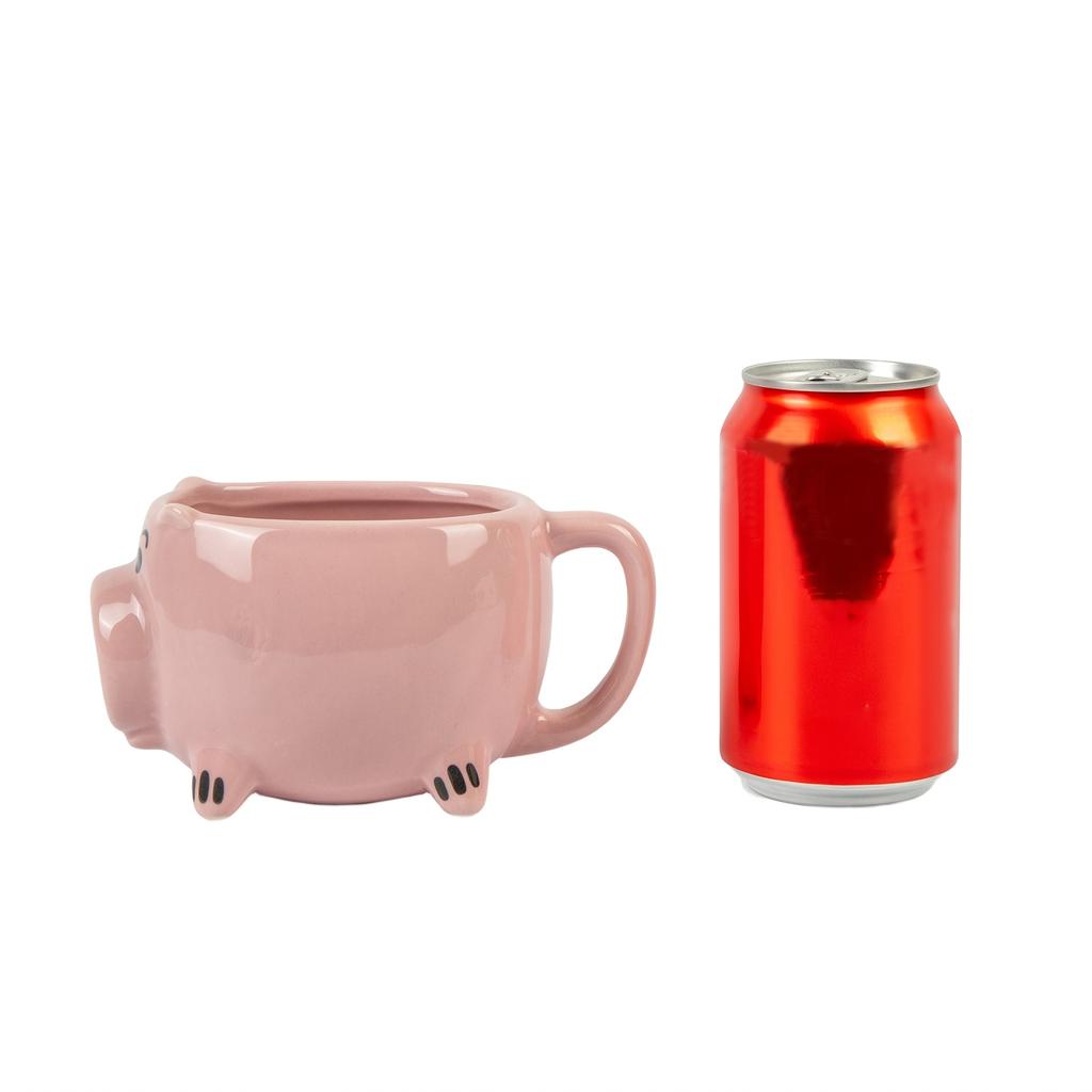Adorable Pink Ceramic Pig Coffee Mug ,3D Cartoon Animal Design, Reusable, Machine Washable, Perfect for Youngsters' Breakfast or Afternoon Tea
