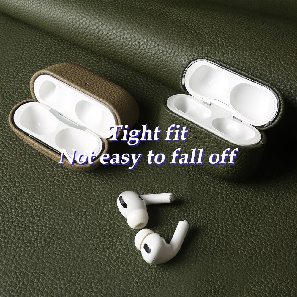 For Airpods Pro Case Genuine Leather Case For Airpods 4/3 /2/ Pro 3 2 1 Protection Box Cases AirPods Case Cowhide Charging Box