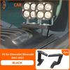 2PCS Front Light Pod Hood Ditch Mount Brackets Holder For Chevy Silverado 07-13