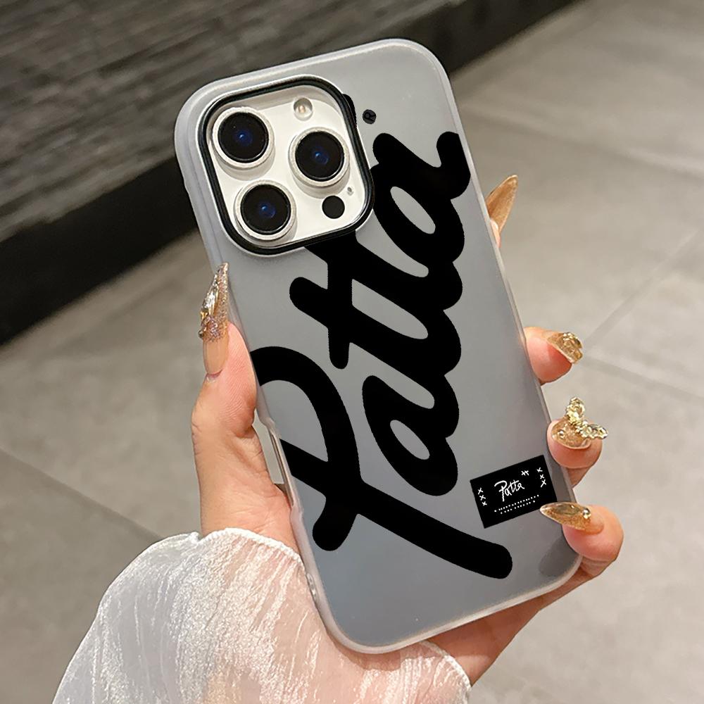 

Fashion Styles HOT SALE Patta Silicone Matte Candy Color 2 in 1 Phone Case for iPhone 17 Air 16 15 14 13 Plus 12 11 Pro X XR Max iPhone 17 Pro