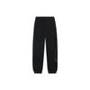 Li-Ning Sports Trend Series Solid Color Logo Embroidery Joggers Men Bottoms Black AKLS677-2