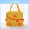 Niedliche gelbe Ente Thermische Lunchbox Tasche für Kinder und Schüler Moderner minimalistischer Stil Aluminiumfolie isolierte Lunchtasche Großhandel